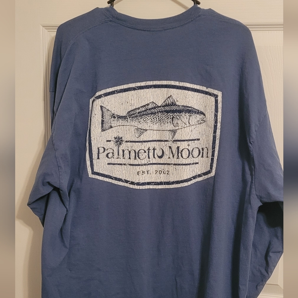 Blue Palmetto Moon Long Sleeve Tee